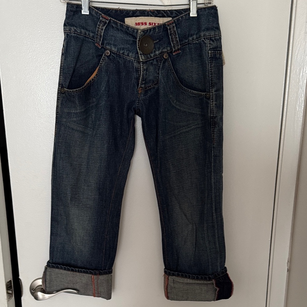 Miss Sixty Indigo Cropped Ankle Jeans